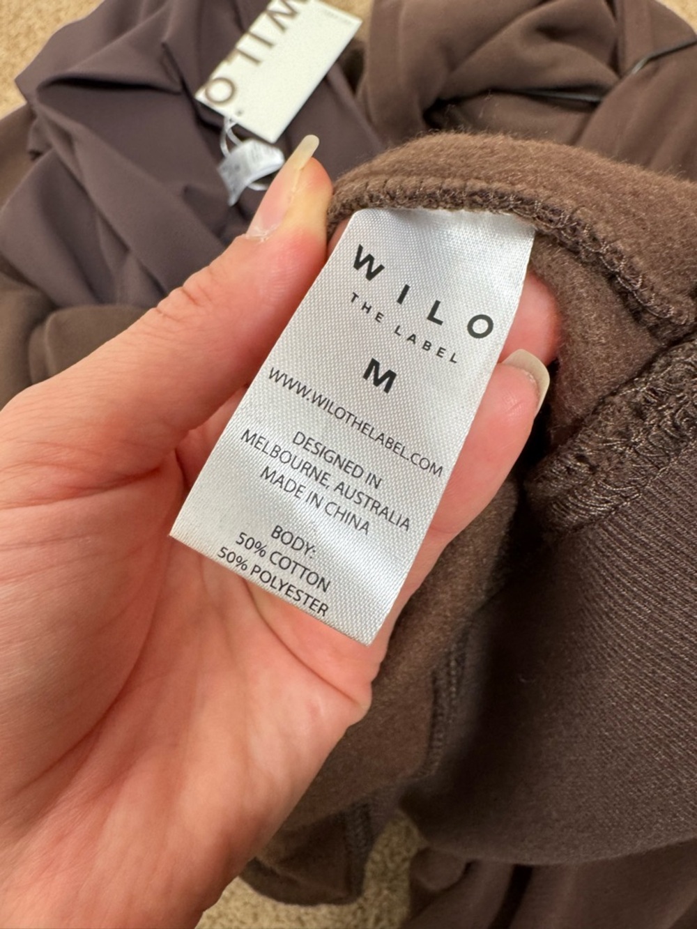 Wilo the Label Brown Hoodie and Ribbed Leggings Wellness Club Set - Picture 5 of 16